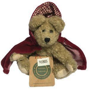 Boyds Bears Plush Little Red Riding Hood Teddy Bear Jointed Stuffed Animal 6in.